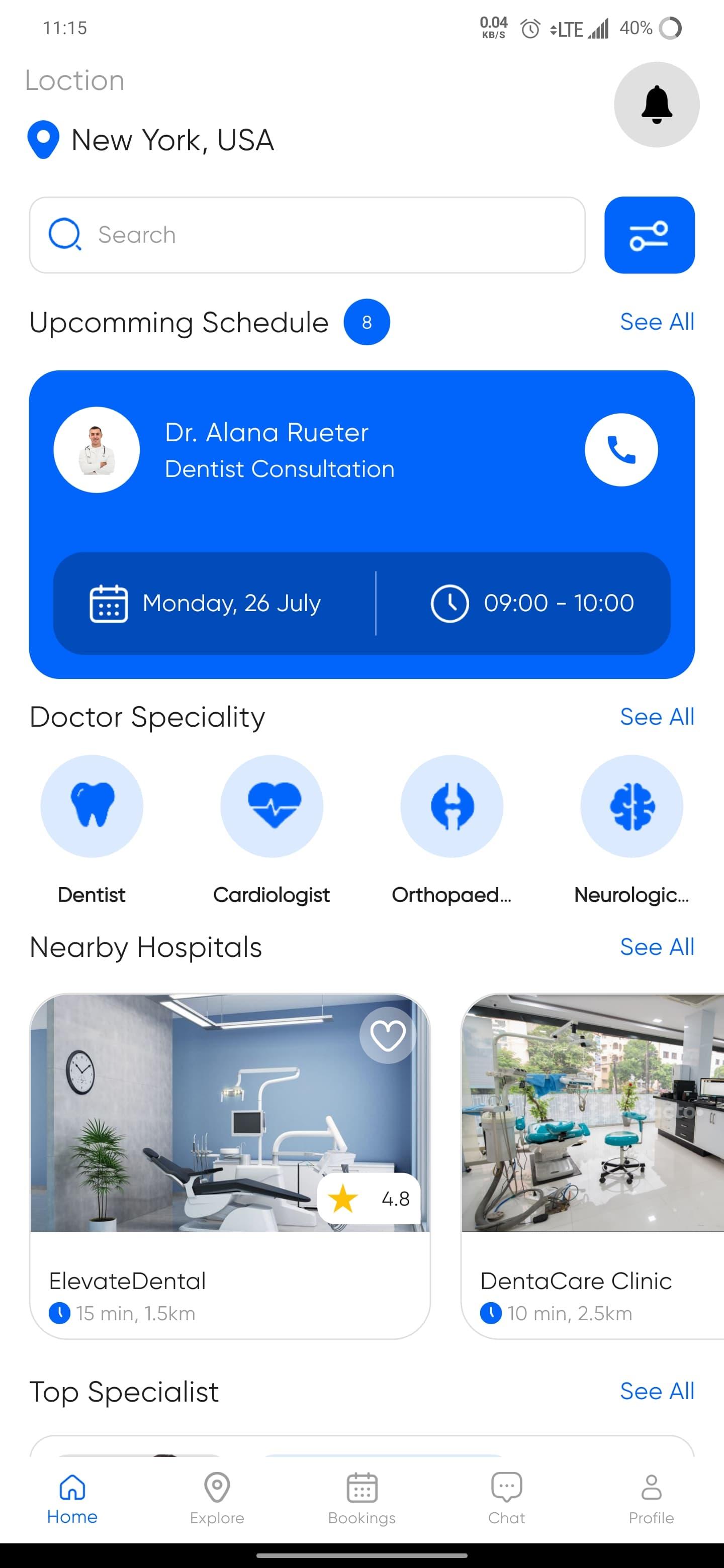 Hospital Appointment App